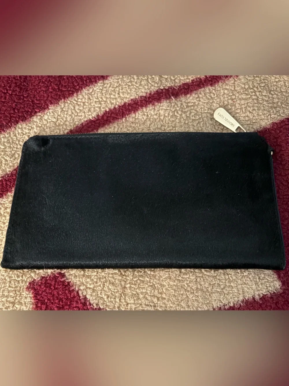 Michael Kors Black Wristlet with Gold Logo